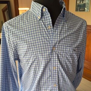 Vineyard Vines Light Blue Checkered Shirt